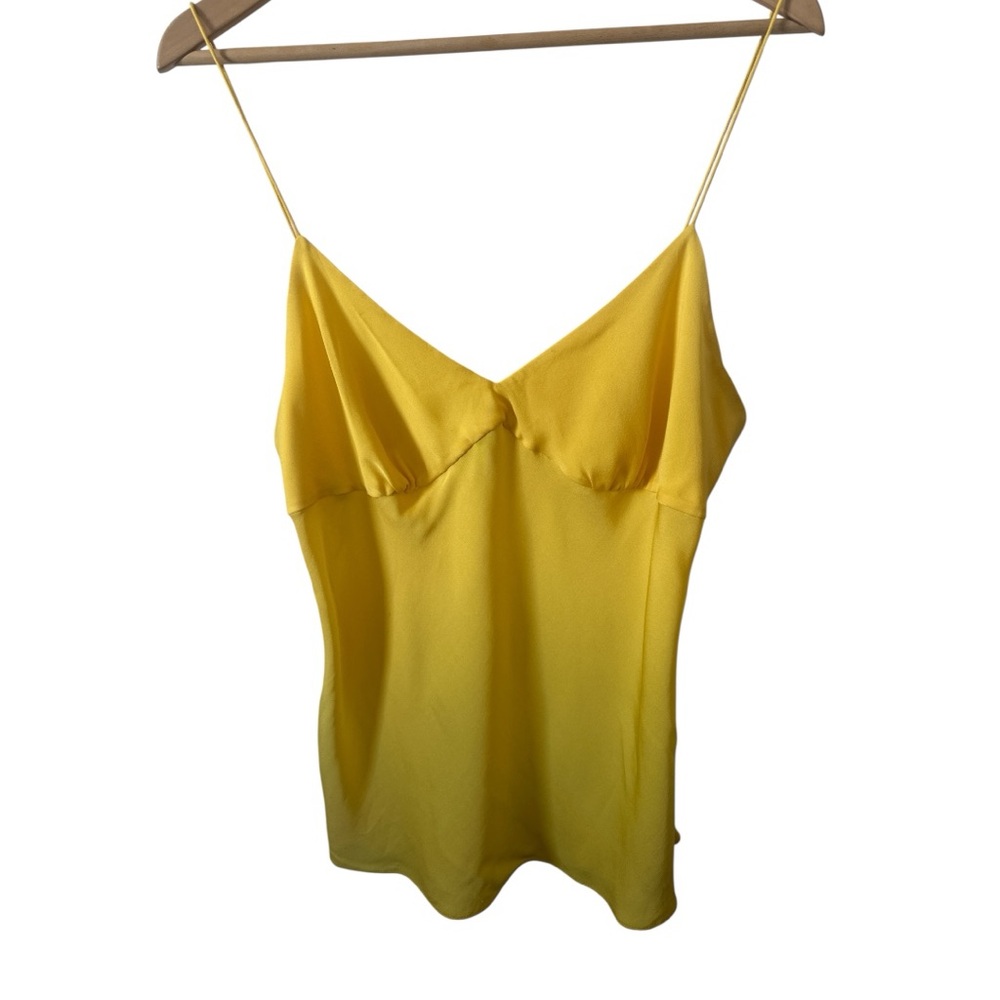Diane von Furstenberg~Silk Camisole~size 14~yellow Y2K, 90’s, feminine